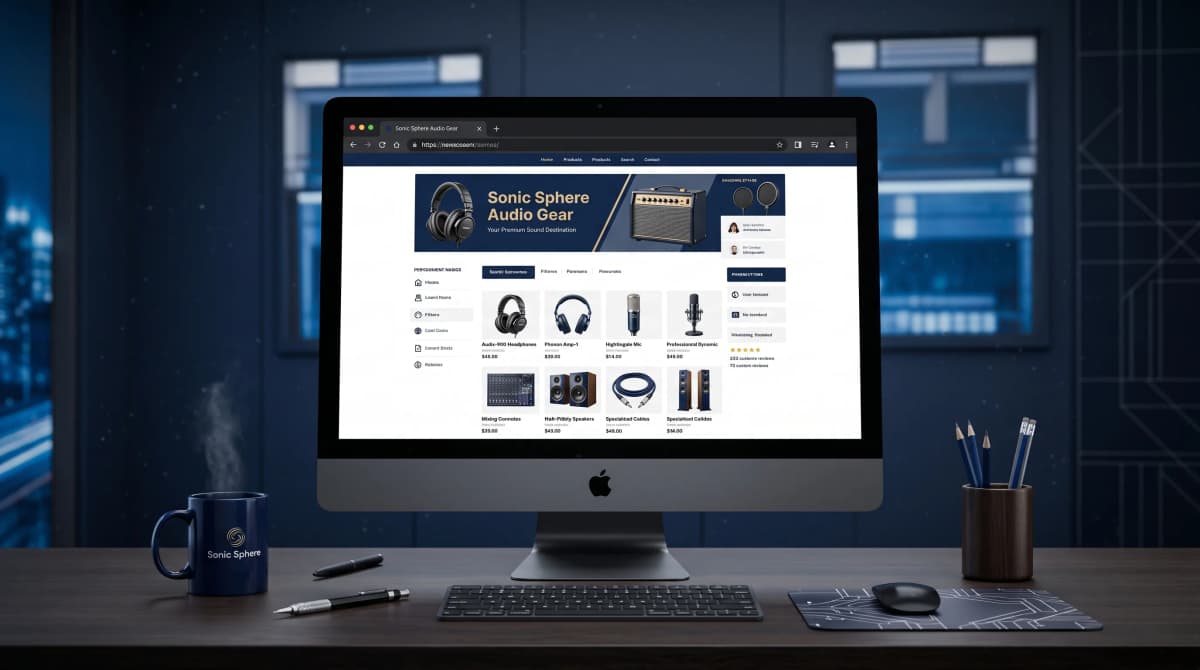 Brand Showcase Website preview